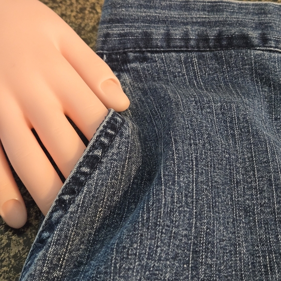 Vintage Alfred Dunner Classic Pullon Women's 10 Denim Blue Jeans Flat Front - Picture 8 of 16